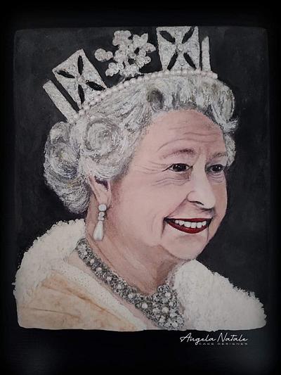 Portrait Queen Elizabeth II  - Cake by Angela Natale