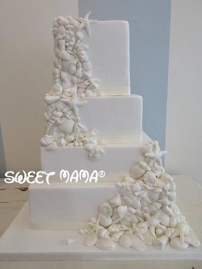 Seashells wedding cake - Cake by SweetMamaMilano