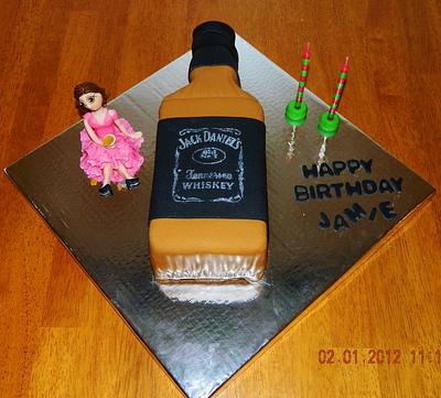 Jack Daniel Bottle  - Cake by Maureen