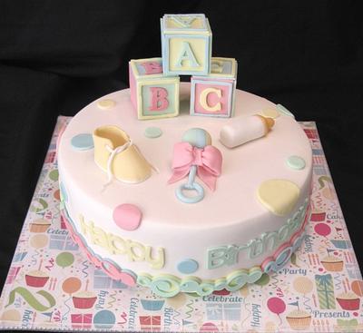 New Baby "Birth" Day Cake - Cake by Tammy 