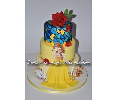 Bolo Princesa Bela - Belle Cake (Beauty and the Beast) - - CakesDecor