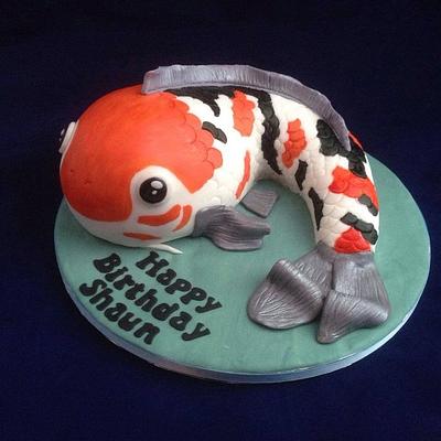 Koi carp cake - Cake by For the love of cake (Laylah Moore)