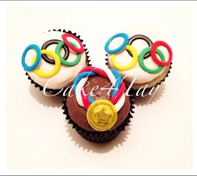 USA Olympics Cupcakes   - Cake by Angel Chang