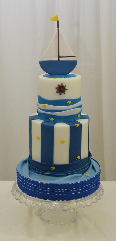 Nautical Baby Shower Cake - Cake by Sugarpixy