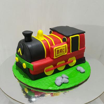 The Red Train - Cake by Urvi Zaveri 