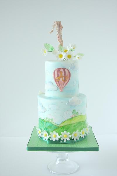 Hot Air Balloon Birthday Cake - Cake by Cookie Hound!