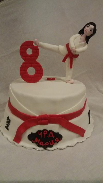 Karate girl - Cake by Alice