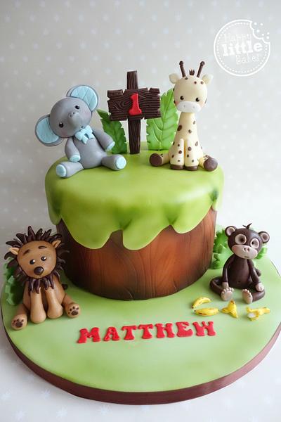 Jungle themed birthday cake - Cake by Happy Little Baker