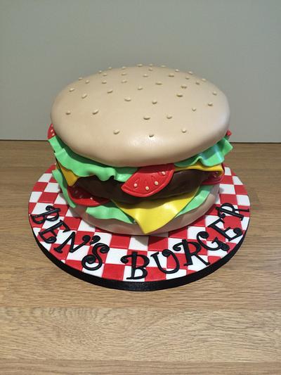 Ben's Burger - Cake by Sajocakes