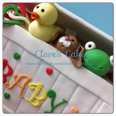 Toybox Baby Shower Cake - Cake by Clare's Cakes - Leicester