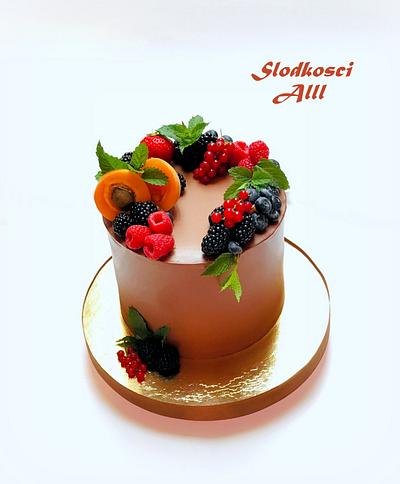 Birthday cake with fresh fruit - Cake by Alll 