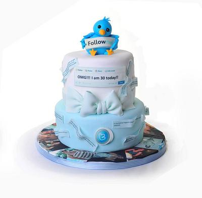 'Fritter' cake - FB & Twitter - Cake by Shereen