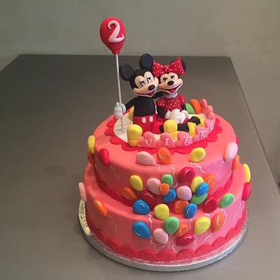 Mickey and Minnie in love - Cake by Micol Perugia