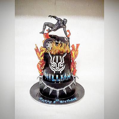 Black panther cake - Cake by The Custom Piece of Cake