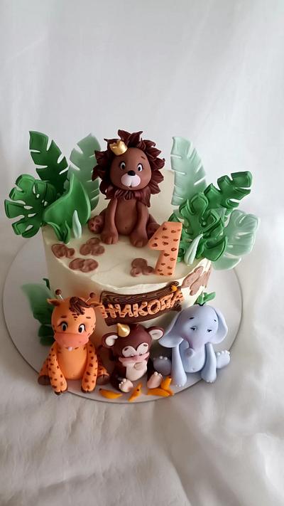 Jungle theme cake for birthday  - Cake by Nina Dimitrova