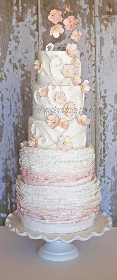Apple Blossom Wedding Cake - Cake by Shannon Bond Cake Design