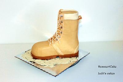 Army boot cake - Cake by Judit