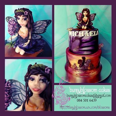 Lavender fairy cake - Cake by BunnyBlossom