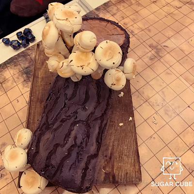 Mushroom log - Cake by George V @ Sugar Cube
