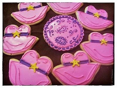 Cow girl and paisley inspired cookies - Cake by  Pink Ann's Cakes