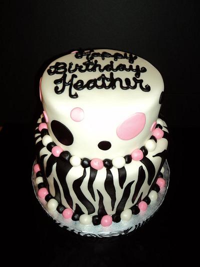 Pink Zebra - Cake by ArtisticIcingCakes