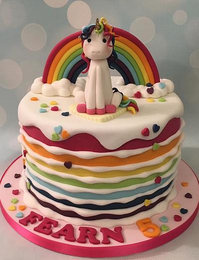 Rainbow Unicorn Cake - Cake by Shereen