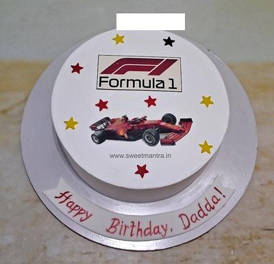 F1 car cake for husband - Cake by Sweet Mantra Homemade Customized Cakes Pune