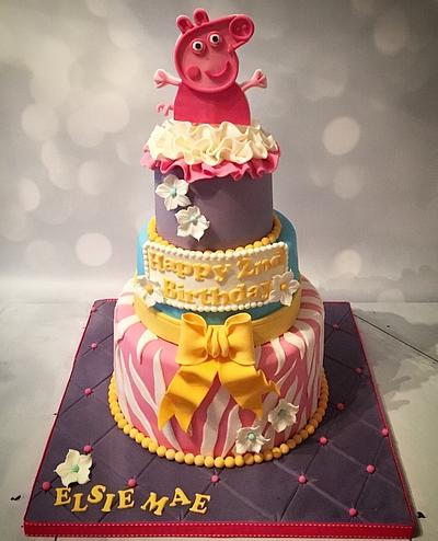 Peppa Pig Cake - Cake by Donna Perks Cakes