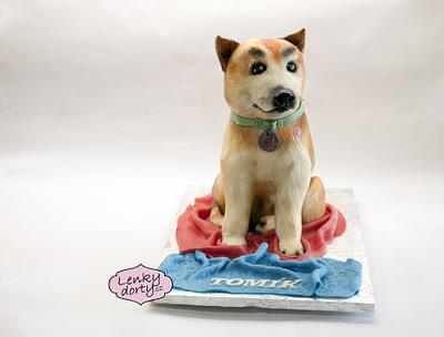 Dog cake Akita Inu - Cake by Lenkydorty