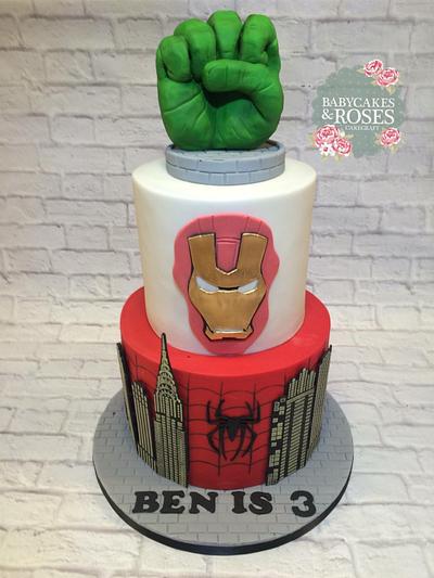 Marvel Superheros Cake - Cake by Babycakes & Roses Cakecraft