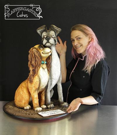 Lady and the Tramp 3D cake - Cake by Flappergasted Cakes