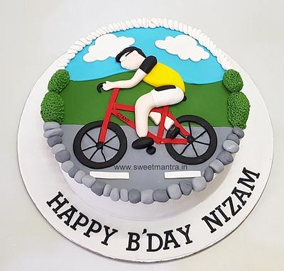Cycling cake - Cake by Sweet Mantra Homemade Customized Cakes Pune