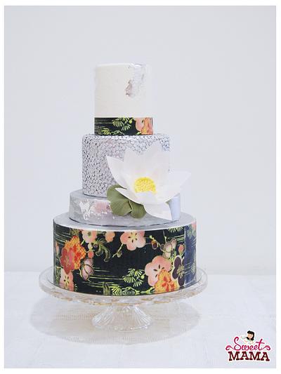Oriental Silver Wedding Cake - Cake by Soraya Sweetmama