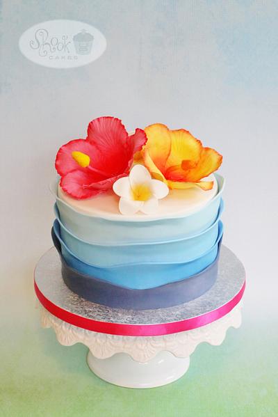 Hawaiian Themed Cake! - Cake by Leila Shook - Shook Up Cakes