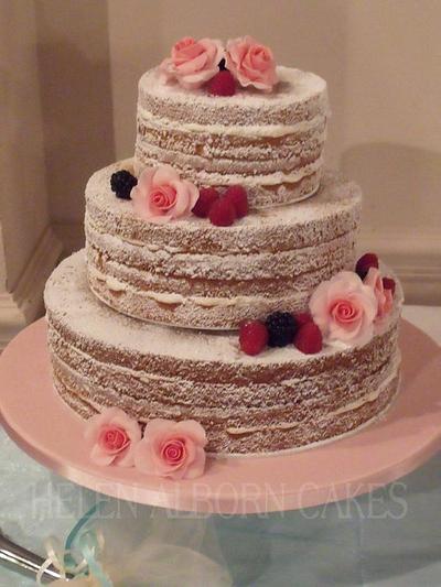 Naked wedding cake - Cake by Helen Alborn  