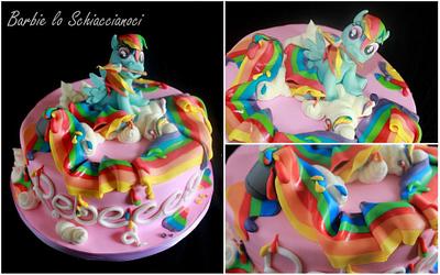 Rainbow Dash painting himself - Cake by Barbie lo schiaccianoci (Barbara Regini)