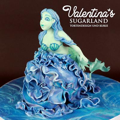 Blue Mermaid - Cake by Valentina's Sugarland