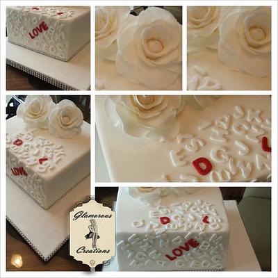 Engagement Cake - Cake by Lyndsey 