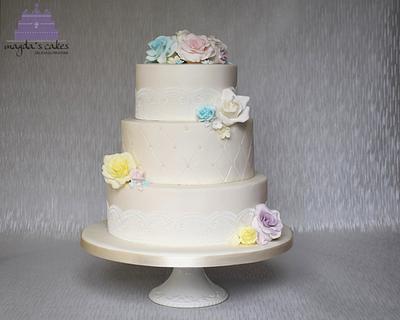 Wedding cake - Cake by Magda's Cakes (Magda Pietkiewicz)