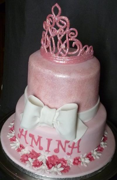 Pink Princess Tiara - Cake by Essentially Cakes