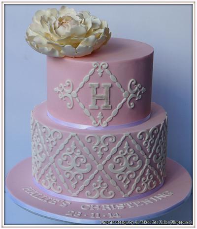 Hallie's Christening - Cake by Jo Finlayson (Jo Takes the Cake)