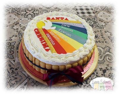 Confirmation cake - Cake by Sara Solimes Party solutions