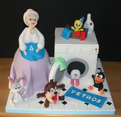 Baby Looney Tunes cake - Cake by WhenEffieDecidedToBake