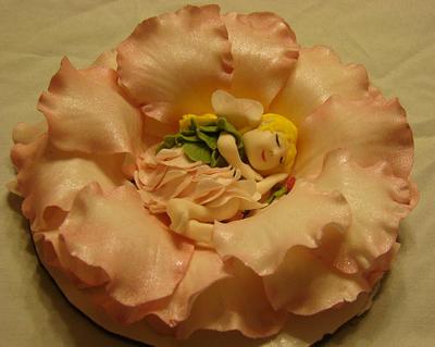 Sleeping Flower Fairy Cake Topper - Cake by Bela