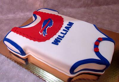 Buffalo Bills Onesie Shower Cake - Cake by Susan Russell