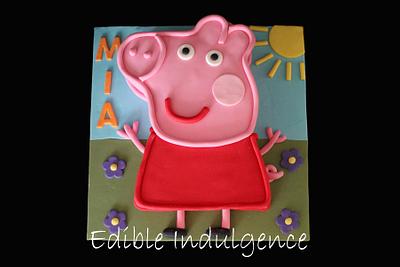 Peppa Pig - Cake by Edible Indulgence
