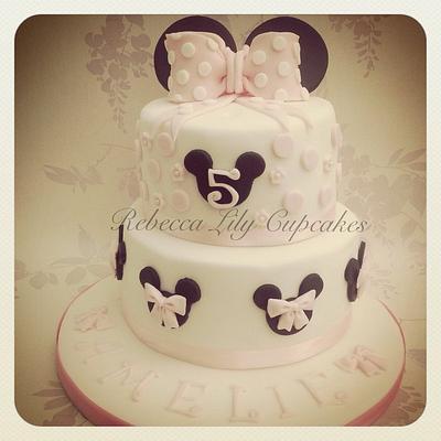 Minnie in the pink - Cake by RebeccaLilyCupcakes