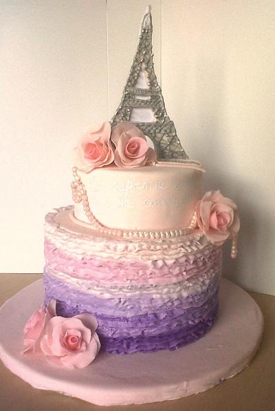 Paris themed cake for a 16th birthday - Cake by Joy Apollis