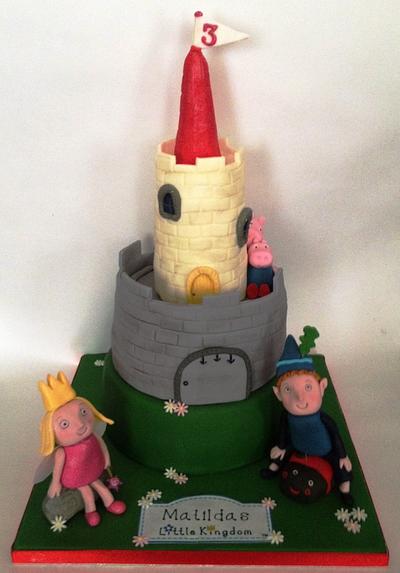 Ben and holly castle cake - Cake by silversparkle