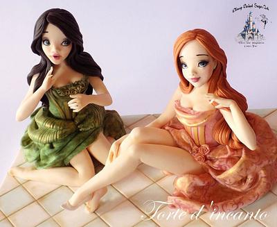 "Anastasia and Drizella" for Disney Deviant Sugar Art Collaboration - Cake by Torte d'incanto - Ramona Elle